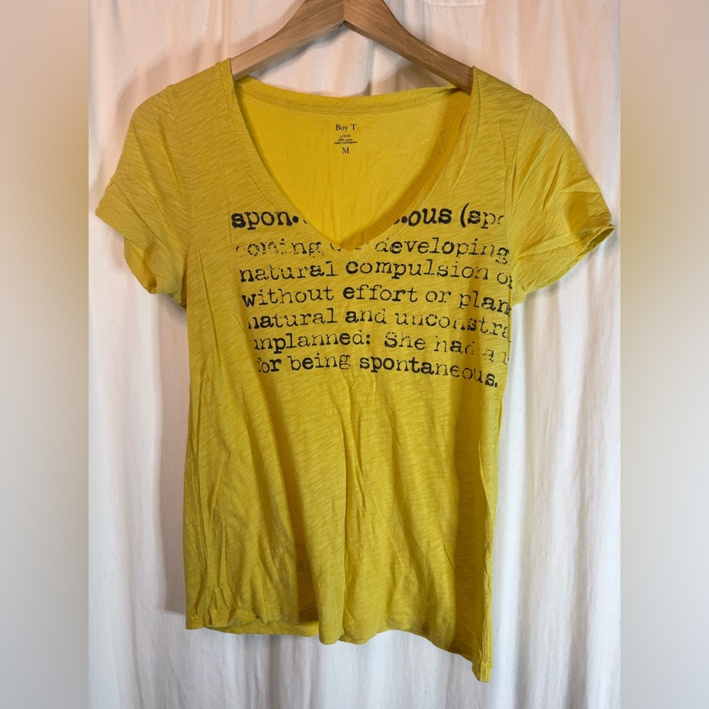 J. Crew Boy T Graphic Tee “Spontaneous”
